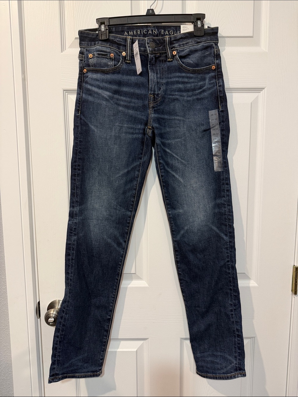 American Eagle Outfitters Men’s Dark Indigo Slim Straight Jeans